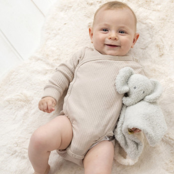 NATTOU Maznáčik plyšový Teddy sloník 28 x 28 cm, 0m+