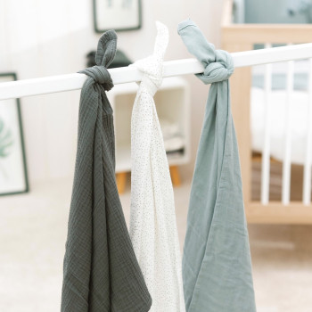 NATTOU Plienky mušelínové 3 ks LA 65x65 cm