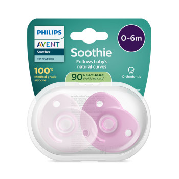 Philips AVENT Cumlík 0-6m Soothie dievča 2 ks