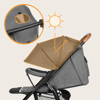 LIONELO Kočík športový Annet Tour Grey Stone