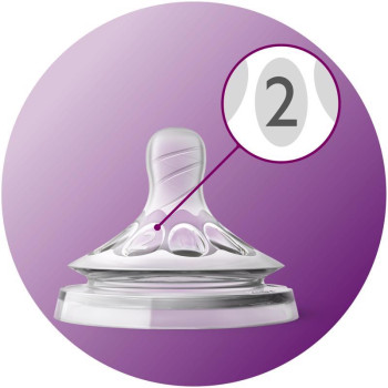 Philips AVENT Cumlík Natural pomalý 1m+ 2 ks
