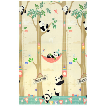 Obojstranna podlozka hruba zvierata panda 180x120 cm 9078