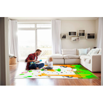 Obojstranná podložka skladacia 120x180x0,8 cm zvieratá, písmená 3428