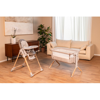 CHICCO Stolička jedálenská Polly Armonia - Scandinavian + Hrazdička Rainbow