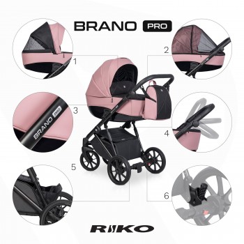 kočík Riko Brano Pro Energy Pink