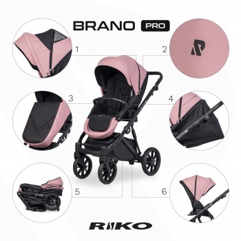 kočík Riko Brano Pro Energy Pink