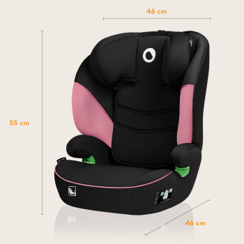 LIONELO Autosedačka Lars i-Size (100-150 cm) Pink Baby