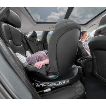 LIONELO Autosedačka Navy i-Size (40-150 cm) Black Pink