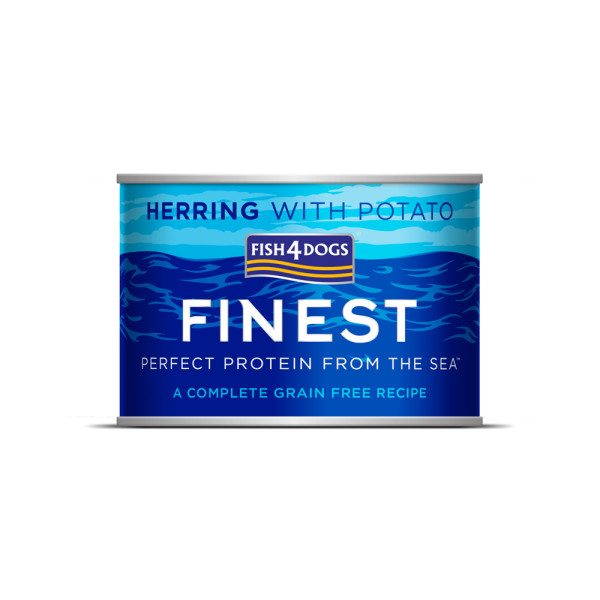 FISH4DOGS Konzerva pre psov Finest sleď so zemiakmi 185g
