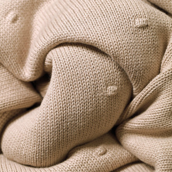 BABYONO Deka z prírodnej bavlny 75 × 100 cm light beige 0m+