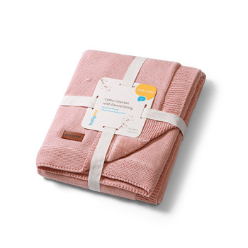 BABYONO Deka z prírodnej bavlny 75 × 100 cm pink 0m+