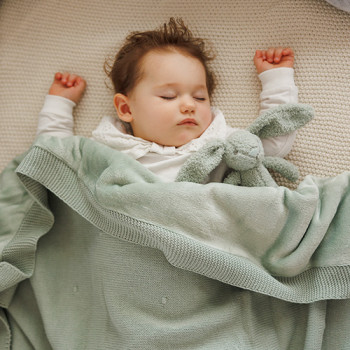 BABYONO Deka z prírodnej bavlny 75 × 100 cm pink 0m+