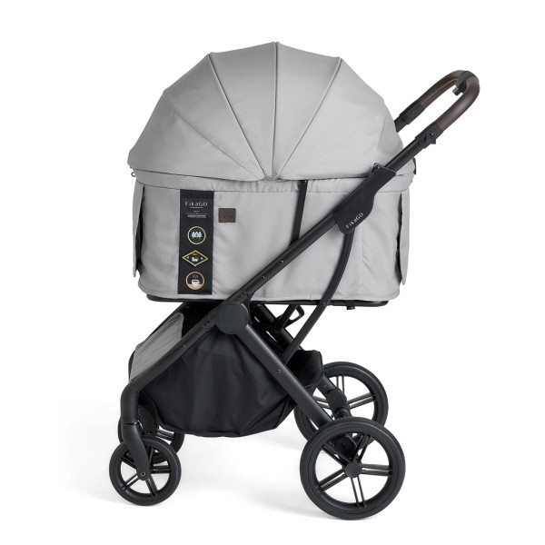 FIKAGO Kočík pre mačky / psov AGILE2 Soft Grey