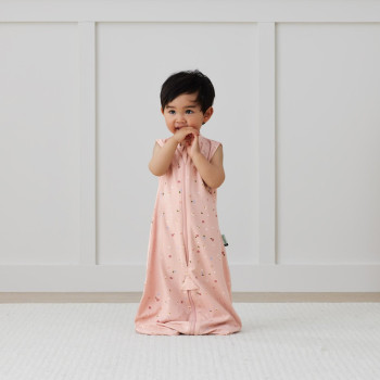 ERGOPOUCH Vak a overal na spanie 2v1 organická bavlna Suit Daisies 3-12 m, 6-10 kg, 0,2 tog