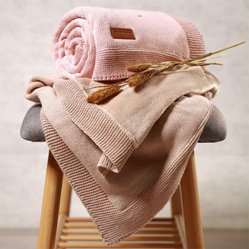 BABYONO Deka z prírodnej bavlny 75 × 100 cm dark beige 0m+