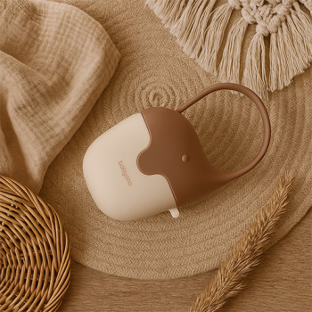 BABYONO Puzdro na cumlík slon béžovej 0m+