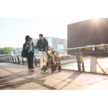 EASYWALKER Kočík kombinovaný Zoey Almond Taupe + CBX By CYBEX Aton B2 i-Size + základňa