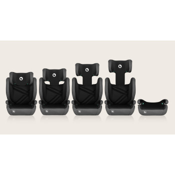 LIONELO Autosedačka Hugo i-Size (100-150 cm) Black Grey