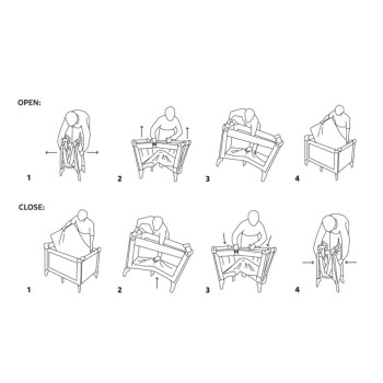 PETITE&MARS Postieľka cestovná Koot - Friends Boho Party