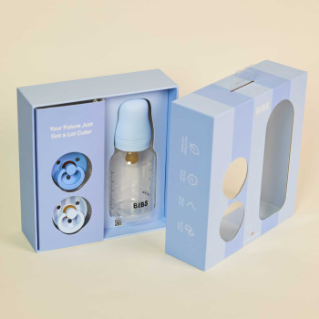 BIBS Sprinkle darčekový set Baby Blue