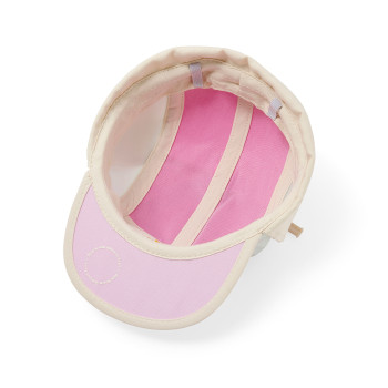 KiETLA FUN FLEUR šiltovka s UV ochranou a ochranou krku - Flower Fuchsia 49 - 51 cm