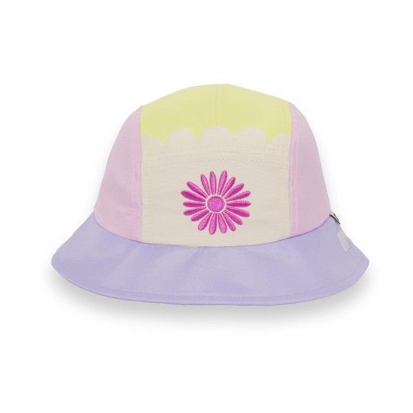 KiETLA FUN FLEUR klobúčik s UV ochranou - Flower Yellow 42 - 45 cm