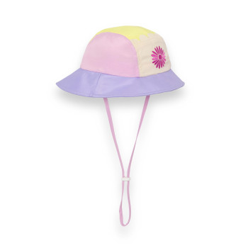 KiETLA FUN FLEUR klobúčik s UV ochranou - Flower Yellow 51 - 53 cm