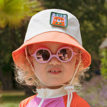 KiETLA VIBE klobúčik s UV ochranou - Orange 53 - 55 cm