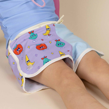 KiETLA ICONIK plavky s UV ochranou - šortky - Fruit 4-6 rokov