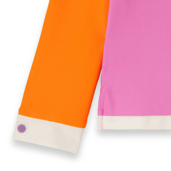 KiETLA ICONIK plavky s UV ochranou - tričko s dlhým rukávom - Pink Red 2-4 roky