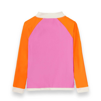 KiETLA ICONIK plavky s UV ochranou - tričko s dlhým rukávom - Pink Red 4-6 rokov