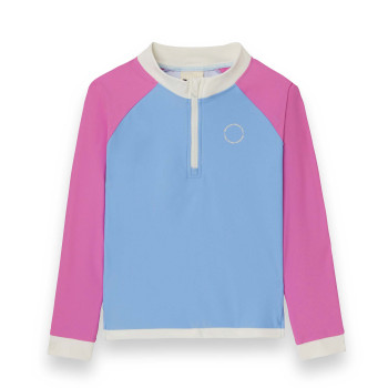KiETLA ICONIK plavky s UV ochranou - tričko s dlhým rukávom - Purple Pink 6-8 rokov