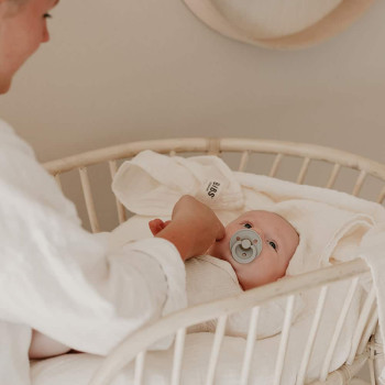 BIBS mušelínová zavinovačka z BIO bavlny Sand