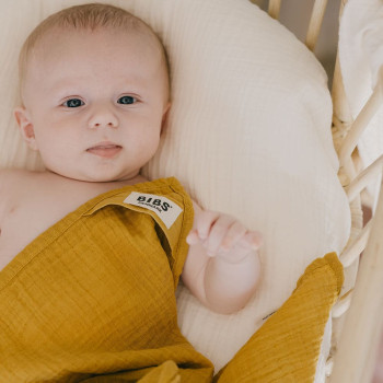 BIBS mušelínová zavinovačka z BIO bavlny Sand