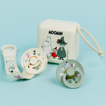 BIBS x Moomin Colour cumlíky z prírodného kaučuku 2ks - veľkosť 1 Dancing Candy Apple Mix