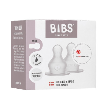 BIBS silikónové cumlíky na dojčenskú fľašu Hustejšie pokrmy
