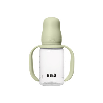 BIBS detská fľaša so silikónovým náustkom 150 ml Ivory