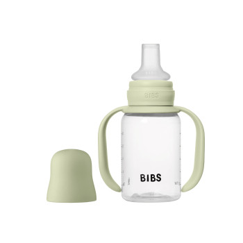 BIBS detská fľaša so silikónovým náustkom 150 ml Sage