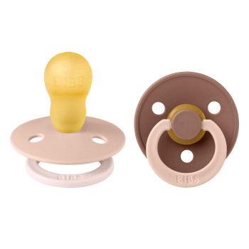 BIBS STUDIO Colour Fusion cumlíky z prírodného kaučuku 2ks – veľkosť 3 Baby Blue Petrol mix