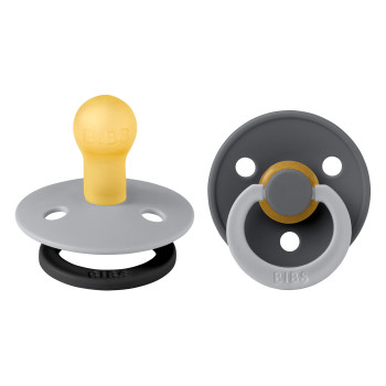 BIBS STUDIO Colour Fusion cumlíky z prírodného kaučuku 2ks – veľkosť 1 Sage Hunter Green mix