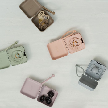 BIBS krabička na cumlíky Baby Pink