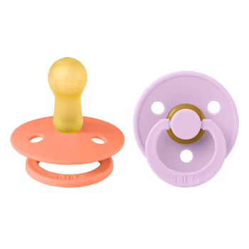 BIBS Colour cumlíky z prírodného kaučuku 2ks - veľkosť 1 Mushroom / Breeze