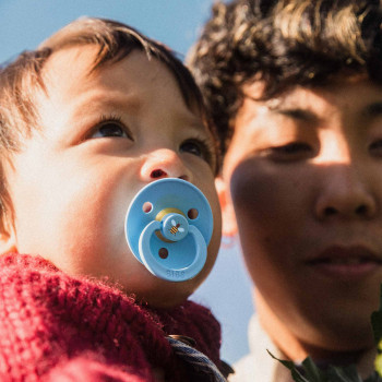 BIBS STUDIO Colour Bumblebee cumlíky z prírodného kaučuku 2ks – veľkosť 2 Mushroom Mix