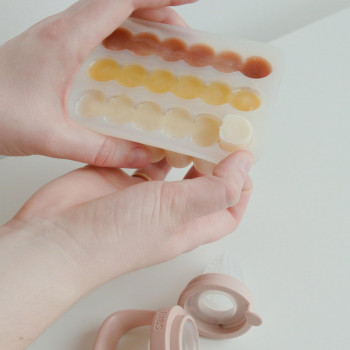 BIBS silikónová formička na mrazenie príkrmov Ivory