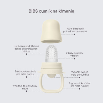 BIBS silikónový cumlík na kŕmenie Blush