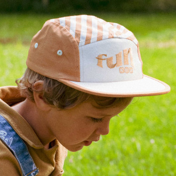 KiETLA Striped šiltovka s UV ochranou 52-56 cm Salvia Stripe