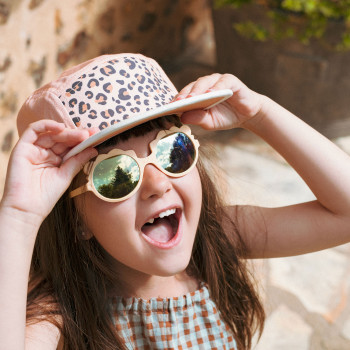 KiETLA Leopard šiltovka s UV ochranou 48-52 cm Green Leopard