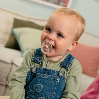 BIBS STUDIO Colour Block cumlíky z prírodného kaučuku 2ks - veľkosť 1 Baby Blue Dusty Blue Mix