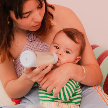 BIBS antikoliková sklenená fľaša s kaučukovým cumlíkom 240ml Sage