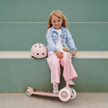 Banwood Eco trojkolesová kolobežka Faded Pink